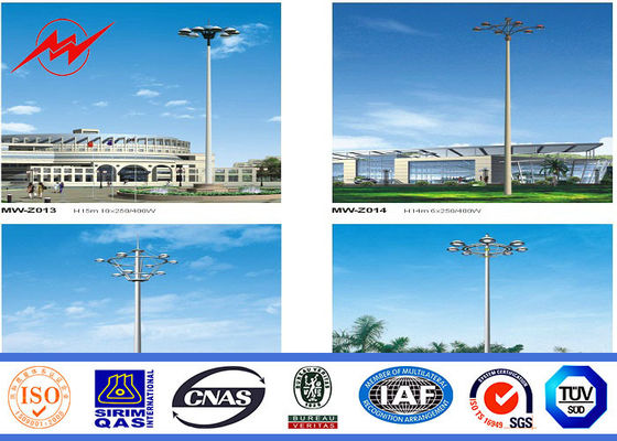 Ronde het Schilderen 60M Hoge Mast Pool met het Opheffen van Systeem voor Pleinverlichting