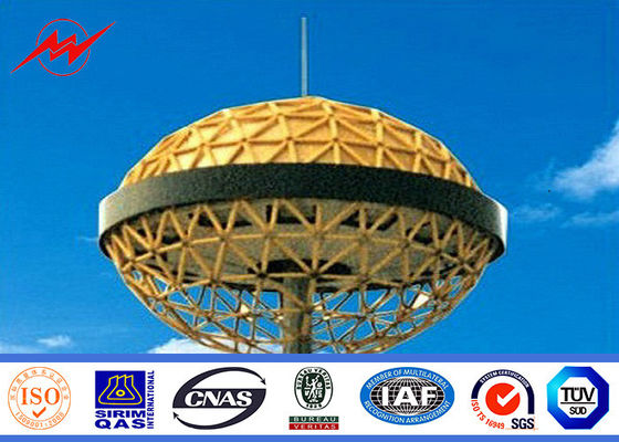 HDG-het Schilderen 70M Hoge Mast Pool met het Opheffen van Systeem voor Pleinverlichting