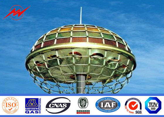 HDG-het Schilderen 70M Hoge Mast Pool met het Opheffen van Systeem voor Pleinverlichting