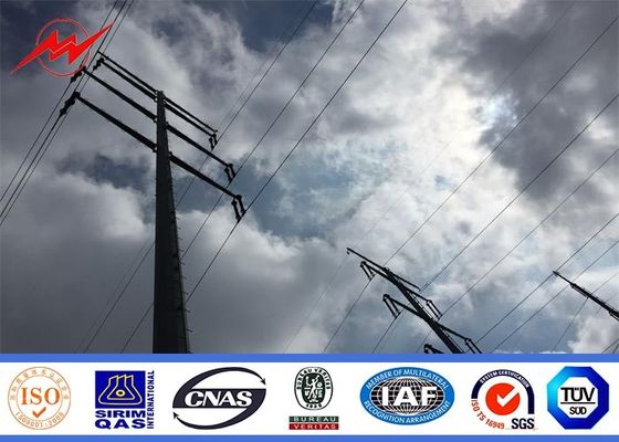 Achthoekig de Nutstaal van de Galvanisatieelektriciteit Lichte Pool 10kv - 400kv