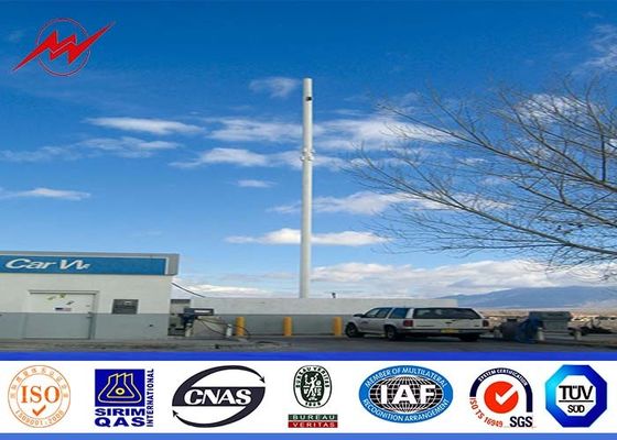 Staal 100ft Monotoren van de de Celtelefoon van Pool Mobiele/Verminderd/Van een flens voorzien Staal Polen