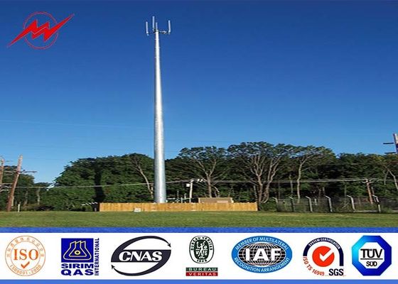 De misstapkoker verminderde 80ft GSM Monopool Toren met Gegoten Beton