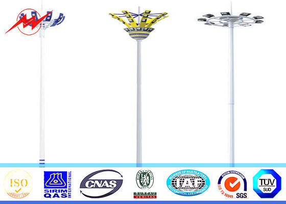 Gegalvaniseerde 30M Hoge Mast Pool met kruk voor Parkeerterreinverlichting
