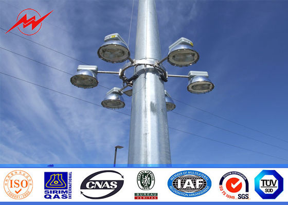 Gegalvaniseerde 30M Hoge Mast Pool met kruk voor Parkeerterreinverlichting
