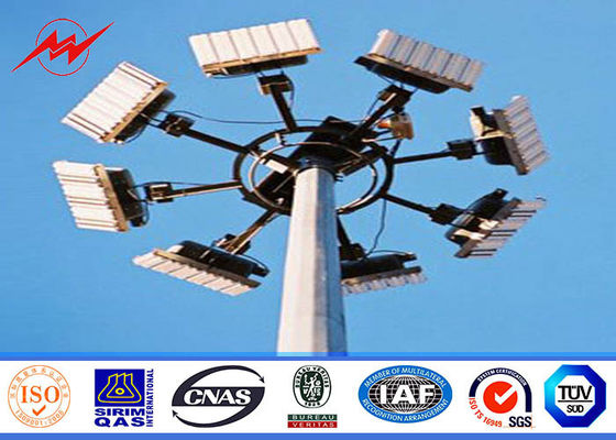 Luchthaven30m HDG Hoge Mast Pool met dubbel lantaarnpaneel voor de verlichting van het 100 vierkante metersstadion