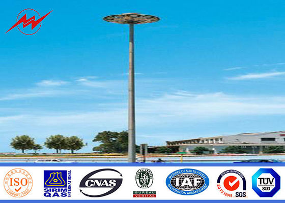 Drie secties 20M Achthoekige Hoge Mastpool met platform geen elektrisch rasing systeem