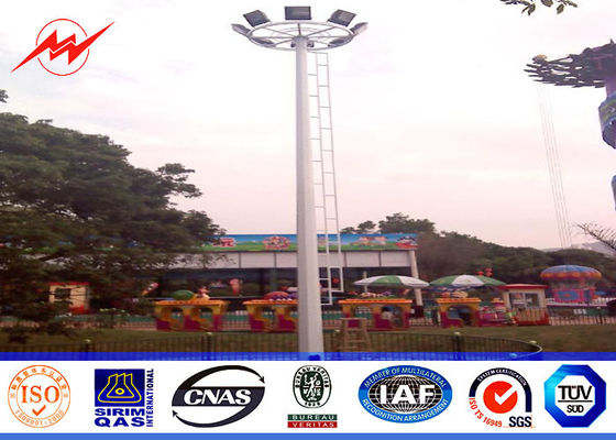 Drie secties 20M Achthoekige Hoge Mastpool met platform geen elektrisch rasing systeem