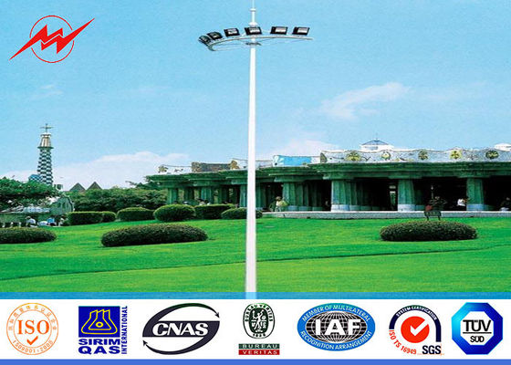 Drie secties 20M Achthoekige Hoge Mastpool met platform geen elektrisch rasing systeem