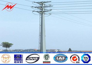 van het het Staalnut van 10m 2.5KN het materiaal van Pool Q345 voor de distributiemacht van Afrika Electicity met galvanisatie