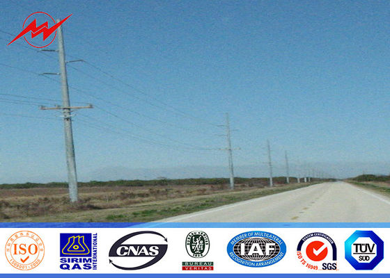 8M 5KN het Staal Tubulaire Pool, de Lichte Transmissie Polen van de Poederdeklaag van het Plichtsstaal