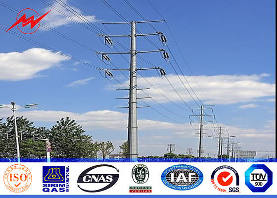 8M 5KN het Staal Tubulaire Pool, de Lichte Transmissie Polen van de Poederdeklaag van het Plichtsstaal