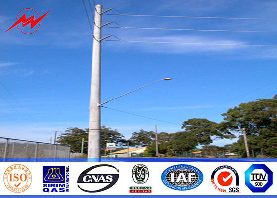 De achthoekige Lage Structuren van het voltage8m Tubulaire Staal Electric Power Pool 69kv
