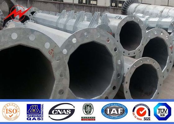 69KV de achthoekige Gegalvaniseerde Staaltransmissie Polen maakt IP65/IP54 waterdicht