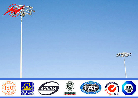 35M Ronde Gegalvaniseerde Stadion Hoge Mast Lichte Pool met het Opheffende Systeem van 400kg Rasing