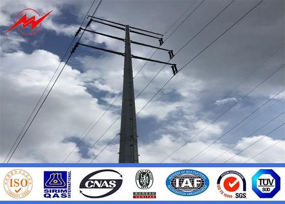 132KV middelgrote Voltage Gegalvaniseerde Transmissielijn Pool Antiroest 315m