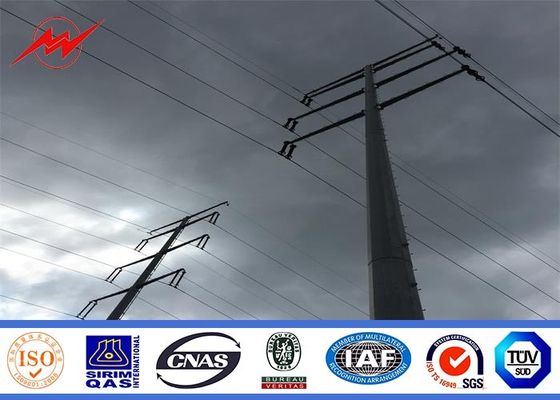 132KV middelgrote Voltage Gegalvaniseerde Transmissielijn Pool Antiroest 315m