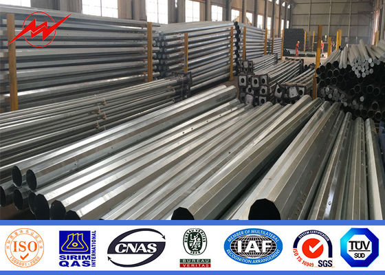 Behandelde 35FT gegalvaniseerde straatlantaarnpool voor Machtsdistributie