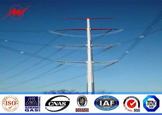 Hot Dip gegalvaniseerd 60 ft lengte 70 ft 90 ft stalen paal voor elektriciteitsdistributie