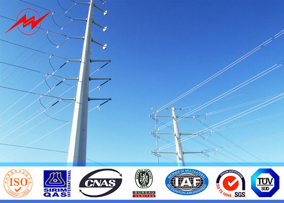 De kegelverlichting van de 8 Kanten Elektrostraat Polen met 5mm Dikte, Gegalvaniseerde Stijl