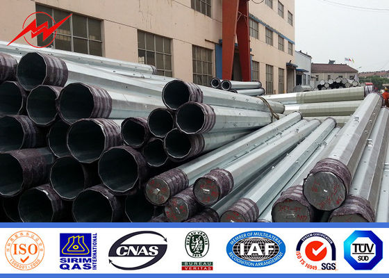 ISO 9001 8M 250 Dan Galvanized Steel Power Pole met Opbrengststerkte 355 N/mm2