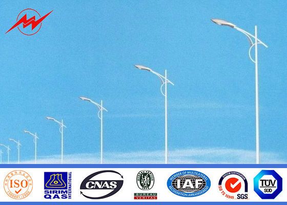 S235 Verlichting van de de Hete ONDERDOMPELINGS de Gegalvaniseerde Straat van Staalpolen Polen 5m 3mm Dikte