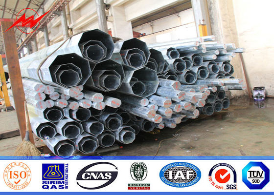 Hoogspanning 115 Kv de Gegalvaniseerde van Staalpool Achthoekige Vorm met Gestapte Bout