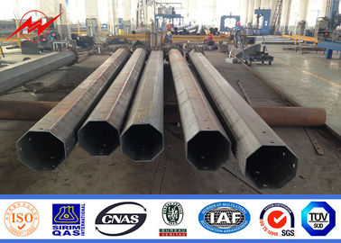 Hot Dip Galvanisatie Power Steel Pole Multi Pyramidal Met Transmissie