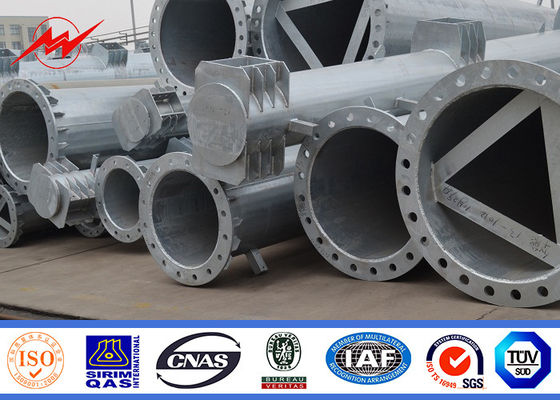 12M 69KV galvaniseerde Materiële Ronde Schokbestendig van Elektromachtspool Q345