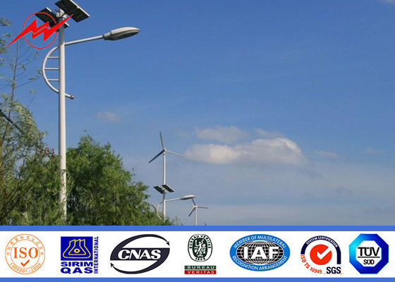 De Straatlantaarn Polen van het zonnemachtssysteem met Enig Wapen 9m Hoogte 1,8 Veiligheidsfactor