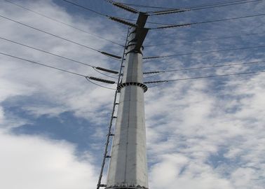 Professionele ASTM A123 gegalvaniseerde stalen paal voor transmissie en verlichting in de Filipijnen