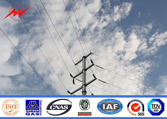 10kv - de Hete Onderdompelings Gegalvaniseerd Staal Polen 3mm van 550kv Dikte voor Distributielijn
