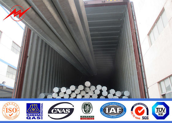 10kV van de de Transmissielijn van hete Onderdompelings het Gegalvaniseerde Electric Power Tubulaire Staal Polen