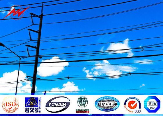 Het veelhoekige 70FT 69kv Nut Polen van het Metaalstaal galvaniseerde de Norm van de StructuurOppervlaktebehandeling ASTM A123