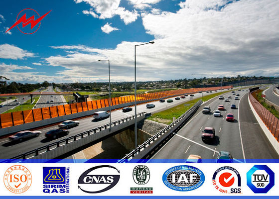 Warmgewalste Staalstraatlantaarn Polen 6M 7M 8M 10m Kegeltaperer Type