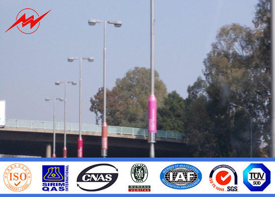 Q235 Gegalvaniseerd om Hoge Maststraatlantaarn Pool, Openluchtverlichting Pool voor Weg