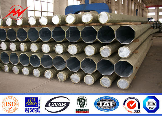 NGCP 65FT Gegalvaniseerd Staal Pool met 450Mpa voor 69kv-transmissielijn 10mm dikte