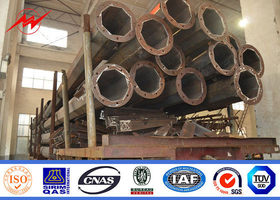De hete Onderdompeling galvaniseerde 12m Q235 Enige Wapenstraatlantaarn Polen voor Wegverlichting
