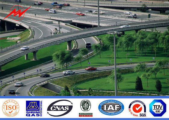 16 Kanten 15M tot 46m Kruk van Pool van de 16 HPS-Lichten de Hoge Mast met Aotumatic die Systeem hijsen