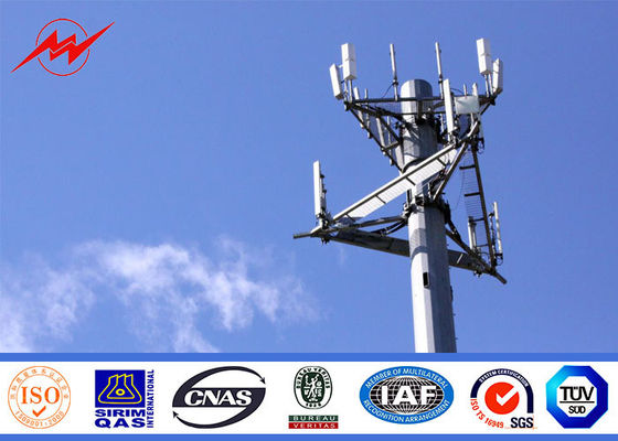 60M Professionele Monopole Telecommunicatietoren met de Galvanisatienorm van ASTM A123