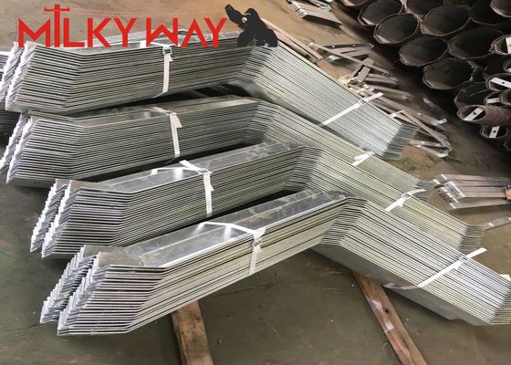 16m 18m Hoogte Kegelvormige Elektrische Stroommast 5mm Dikte ASTM A123 Galvanisatiestandaard