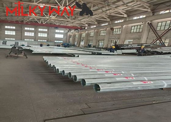 15M 8KN Gr65 Steel Tubular Pole voor de Afrikaanse markt met BV-certificering en 3 mm wanddikte