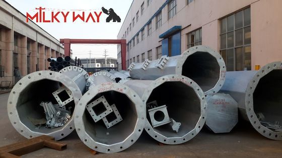 3.5m-15m Stalen Lichtmast voor Straatverlichting met Kegelvormige en Veelhoekige Opties