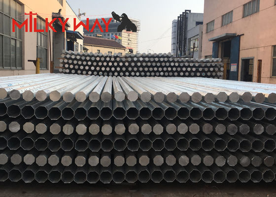 Hot Dip gegalvaniseerde elektrische stroompool voor stroomoverdracht met aangepaste hoogte