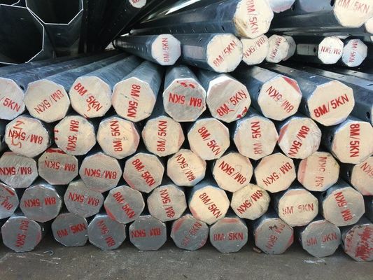 Hoge sterkte S500MC stalen stroompool met warm gegalvaniseerd oppervlak en roestvrijstalen bevestigde bouten voor elektriciteitsnetwerken