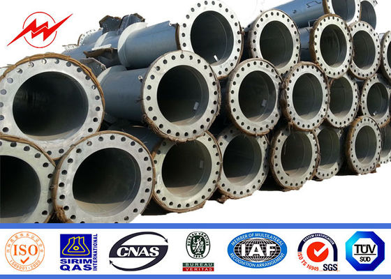 33 Kv Lijn van de de Transmissiemacht van Pool 10-220kv van het Toren de Elektrische Gegalvaniseerde Tubulaire Staal