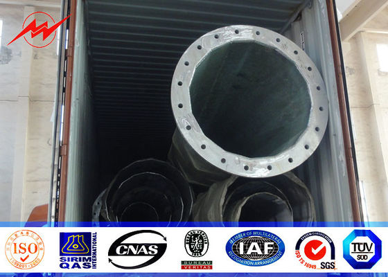 De gegalvaniseerde 70ft Distributie van Elektromachtspool voor het Project van 132kv 69kv Filippijnen