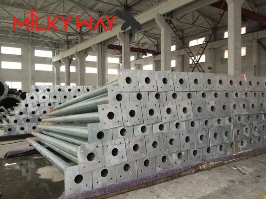 10 m gegalvaniseerde hoge mast buitenlamppaal snelweg lichtmast