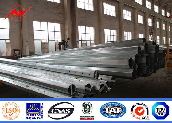 15m 1200 Dan Galvanized Steel Pole For 132kv Transmissielijn, /BV/ISO