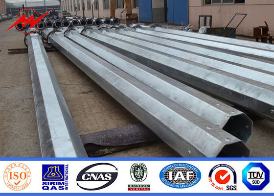 132 Kv 27Meter 1500kg laden Monopool-Toren voor Mobiele Transmissietelecommunicatie