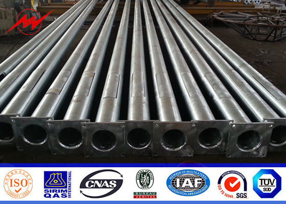 Achthoekige Openluchtstraatlantaarn Polen 5M tot 15M met 60mm Dia Dubbel Gebogen Wapen